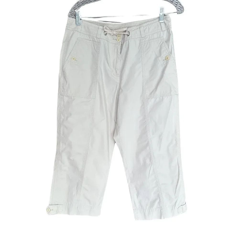 Jones New York Sport Ivory-Cream Capri-Cropped Pants Size 10